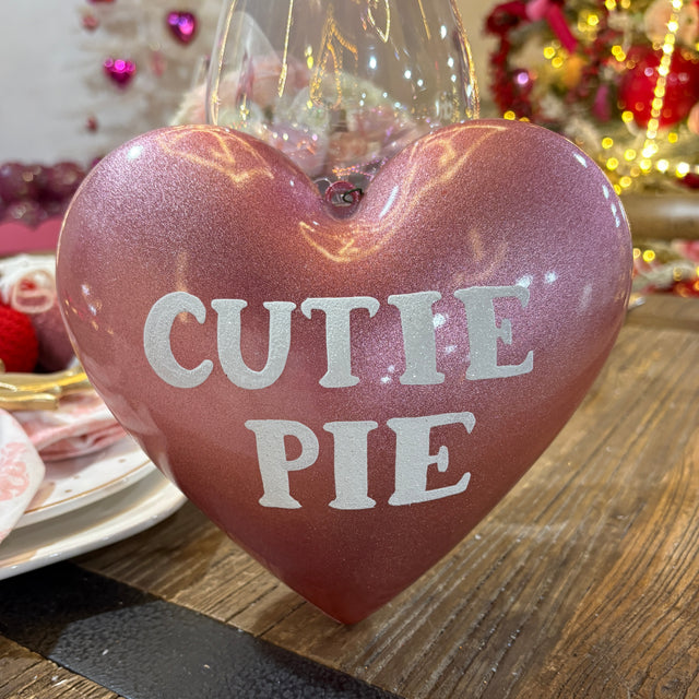 8" Metal Conversation Heart Decor| 6 Colors, Each Sold Separately