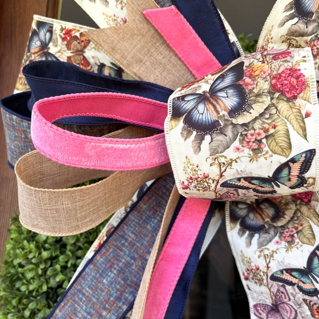 Vintage Butterfly Bloom Bow