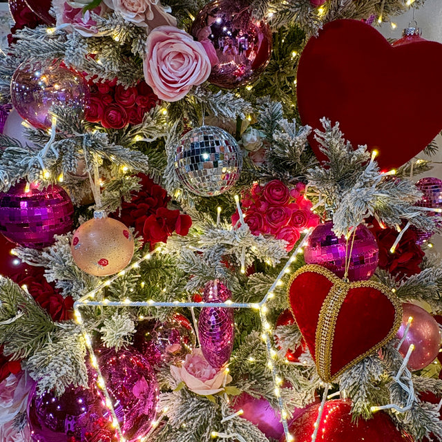 3.15" Pink Mirror Glass Ball Ornament | Available in Hot Pink or Light Pink