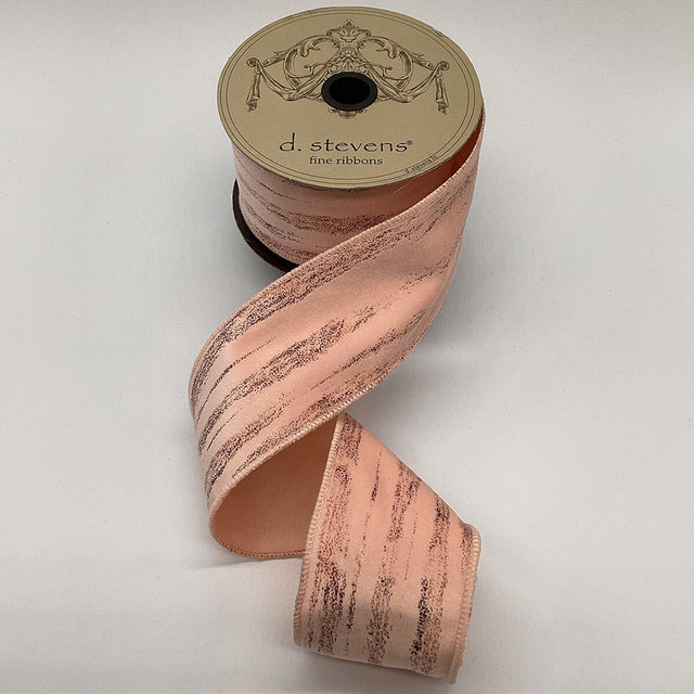 2.5" x 10yds Pink Limestone Suede Ribbon