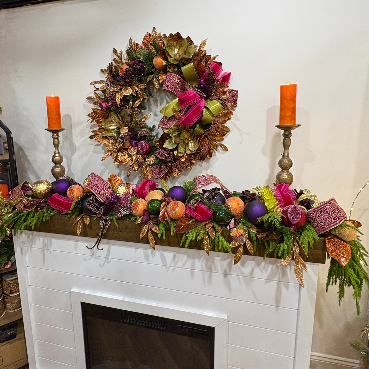 Plum & Pistachio Designer-Made 60" Garland