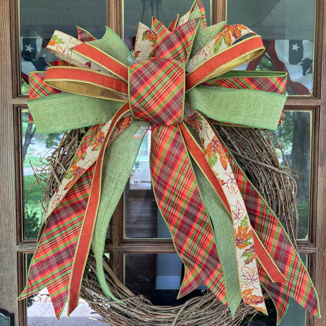 20" Moss & Maple Designer Fall Bow