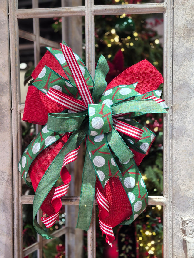 16" "The Country Club" Golf Designer Handtied Bow