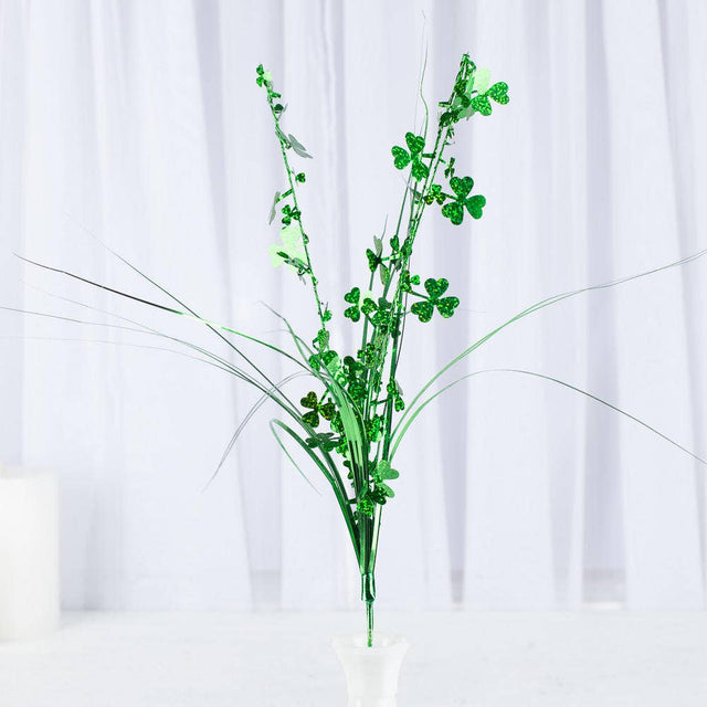 19" Hologram Shamrock Spray