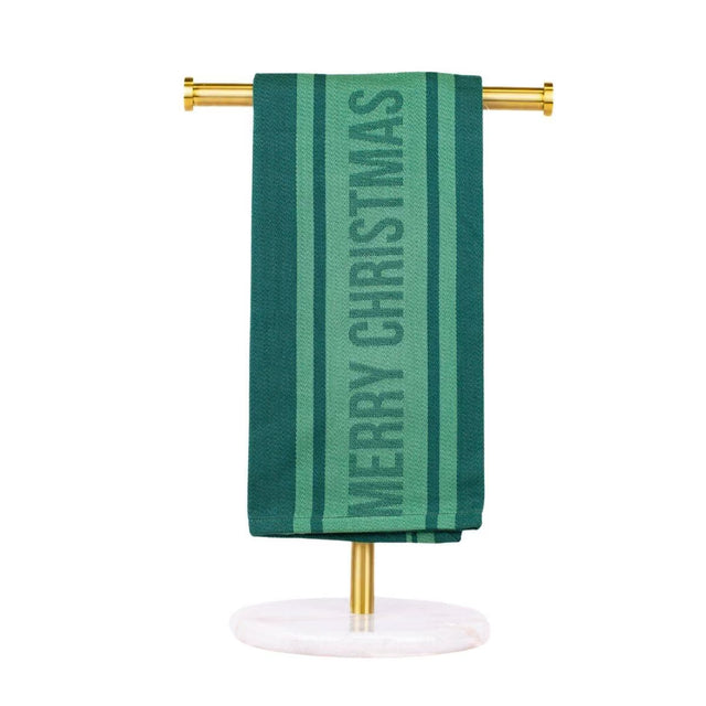 20"x28" Green Merry Christmas Jacquard Hand Towel