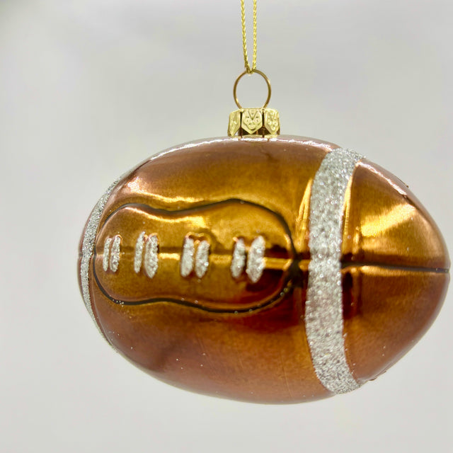 Football-Shaped Ornament | 3.5x2.5"