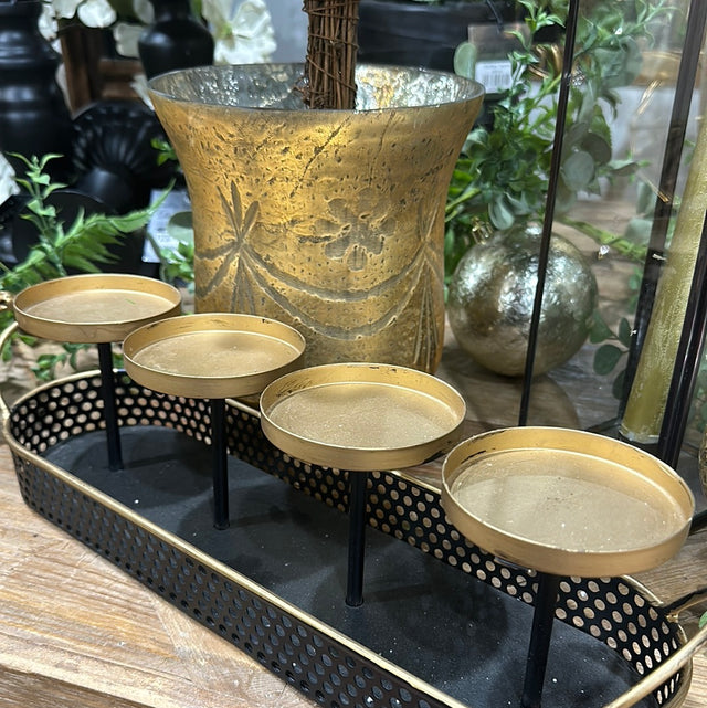 14" Pillar X4 Candle Holder