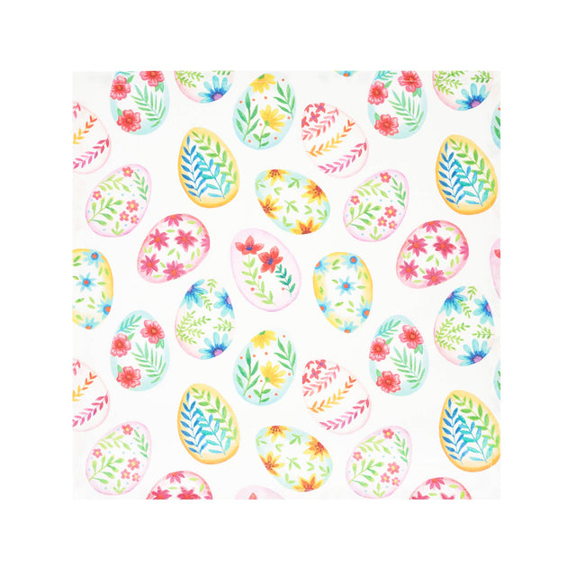 19" x 19" Easter Egg Charm & Plaid Cloth Napkin