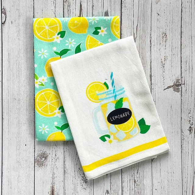 20"x30" Lemonade Printed Kitchen Towel Set/2