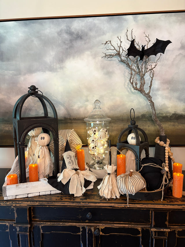 Rustic Primitive Halloween Ghost Decor | Extra Large or Large