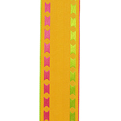 1.5"X50YDS Orange Dots Delight Europa Value Wired Edge Ribbon