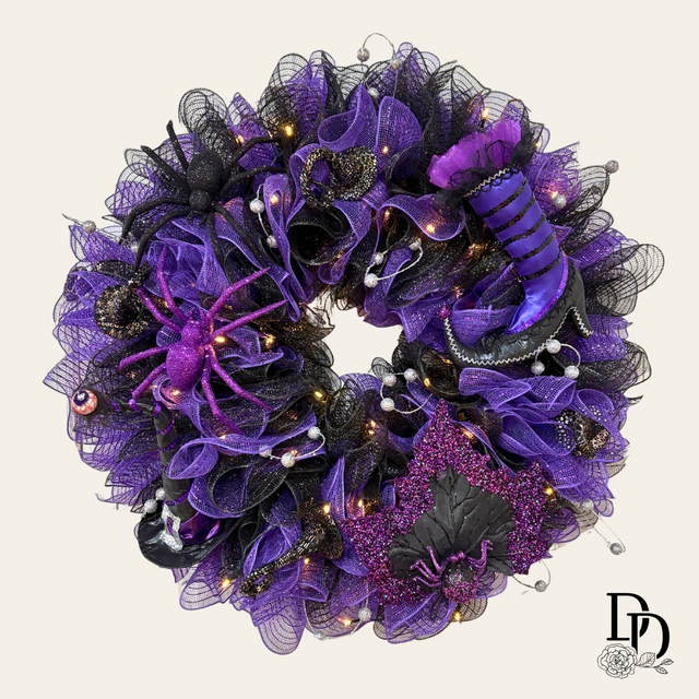 Glamour Gets Wicked | 30" Designer Halloween Wreath