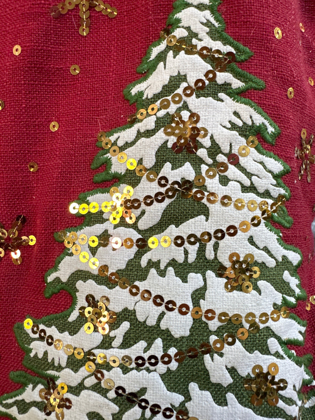 Tree of gifts with LED lights stocking 30”