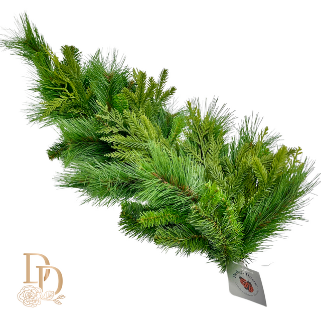 29" Teardrop | Natural Touch Evergreen Bristle Pine with UV Treatment