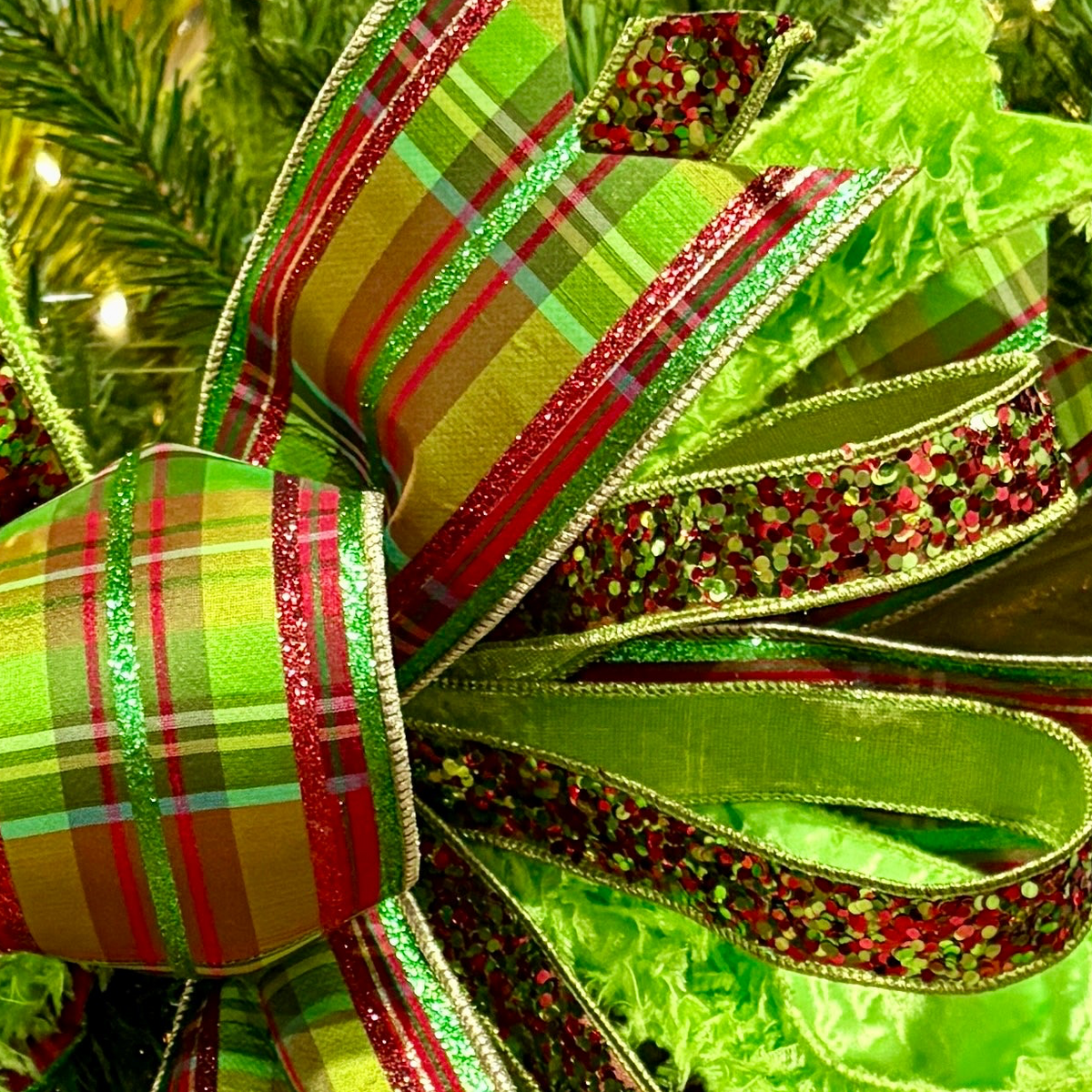 20" Furry, Festive & Fabulous Designer Christmas Bow