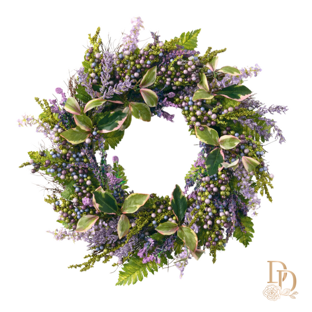 22" Lavender Wreath
