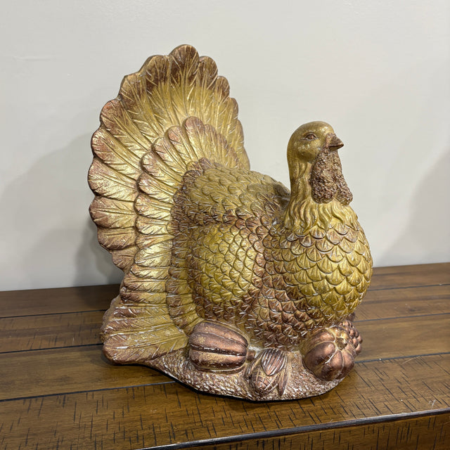 15" Resin Harvest Decorative Turkey