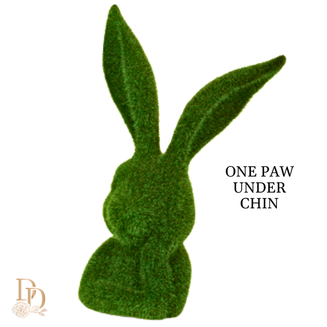 10" Moss Thinking Rabbit Bust (Sold Individually)