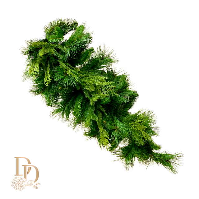 29" Teardrop | Natural Touch Evergreen Bristle Pine with UV Treatment