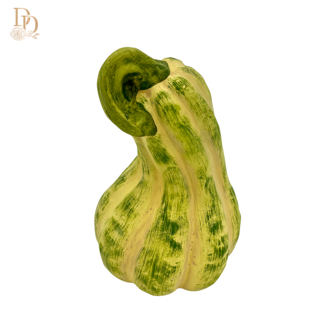 7" Ceramic Green Squash Pumpkin