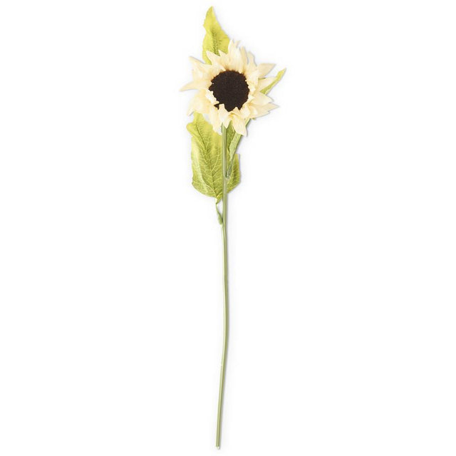 21" Real Touch Sunflower Stem | Cream or Orange