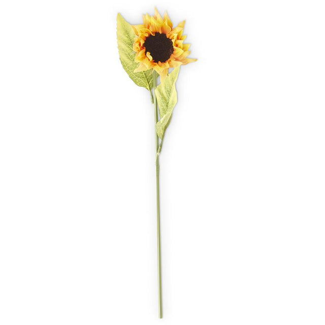 21" Real Touch Sunflower Stem | Cream or Orange
