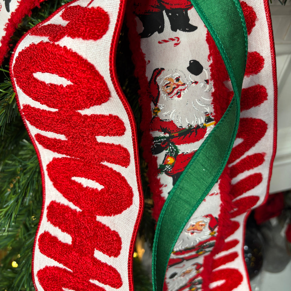 20" HoHoHo Santa Designer Christmas Bow