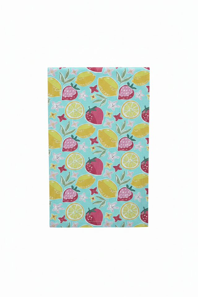 13"x72" Strawberries and Lemon Table Runner