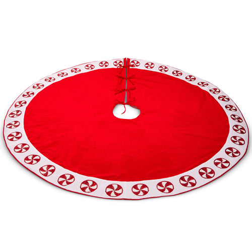 60" Peppermint Tree Skirt | Sweeten Your Seasonal Style
