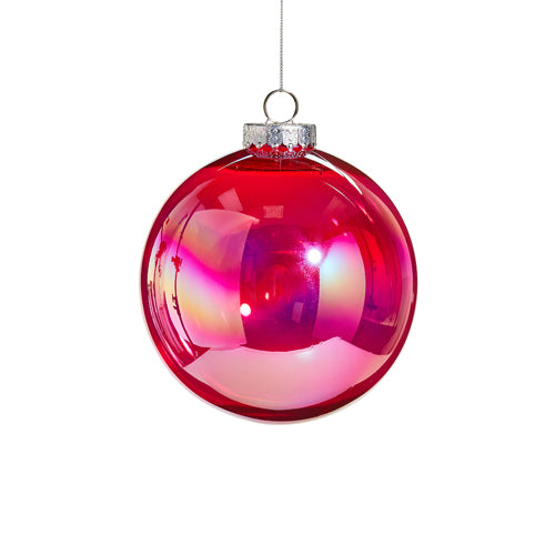 6" Berry Seamless Iridescent Ball Ornament