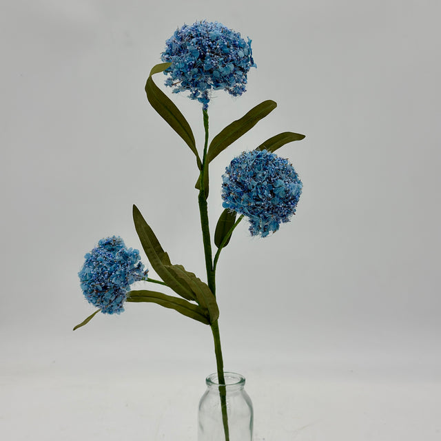 20" Wild Foam Allium Spray | Blue Cream Lavender Pink