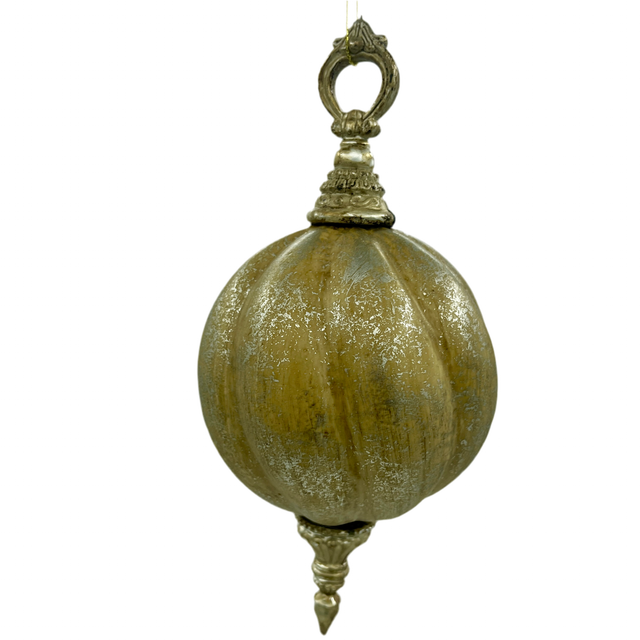 8-10" Gold Antique Finial Ornament