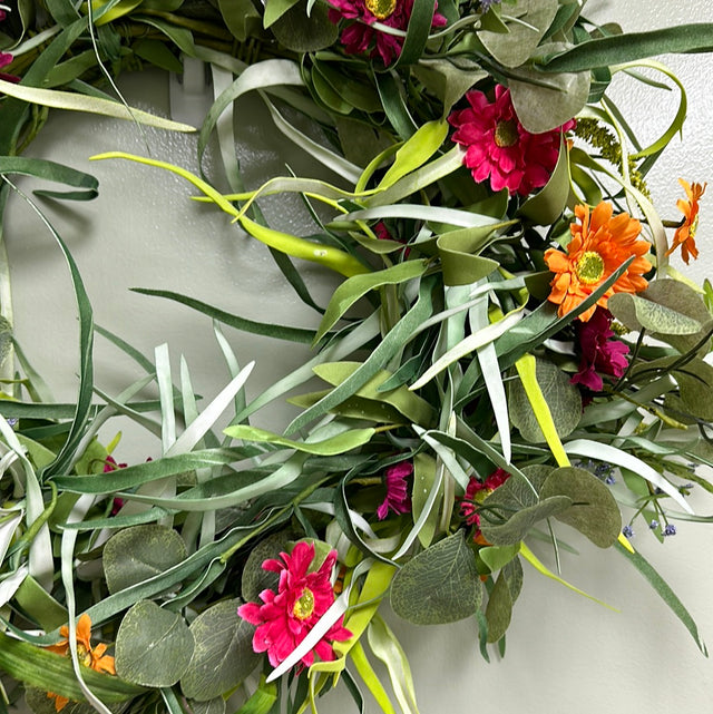 24" Wild and Free Designer Spring Door Wreath
