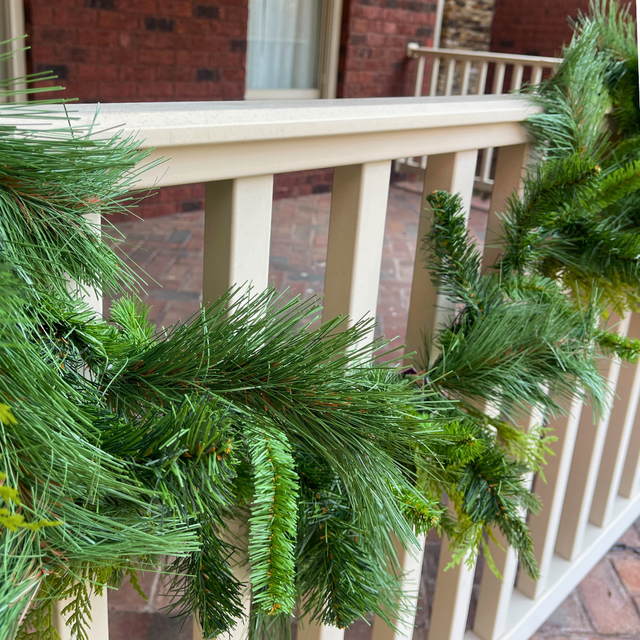 48" Garland | Natural Touch Evergreen Bristle Pine with UV Treatment