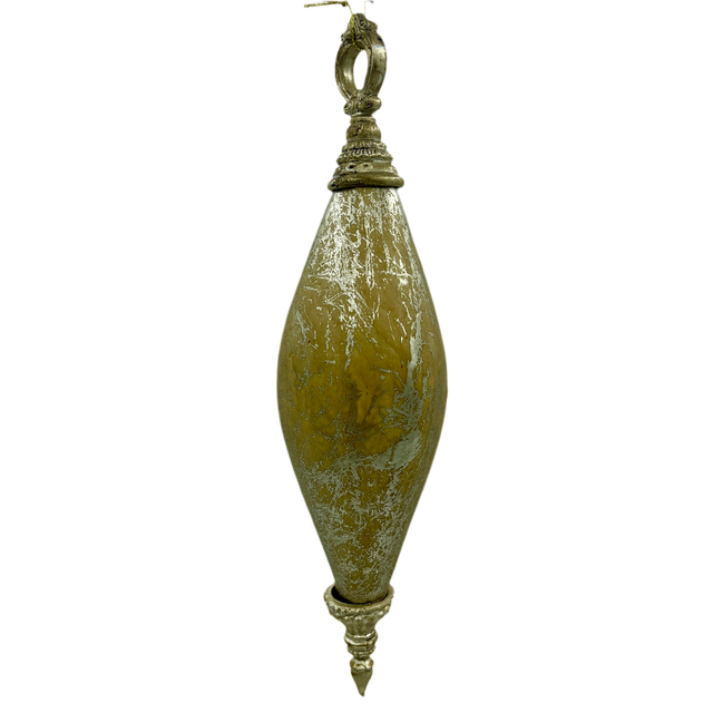 8-10" Gold Antique Finial Ornament