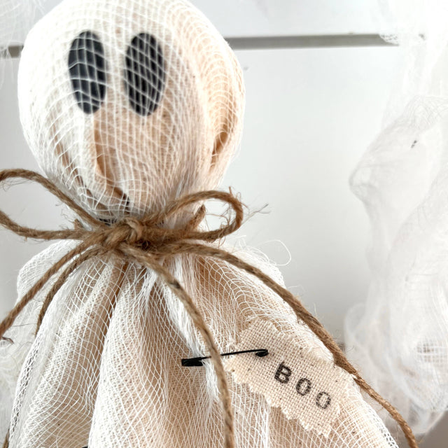 Rustic Primitive Halloween Ghost Decor | Extra Large or Large