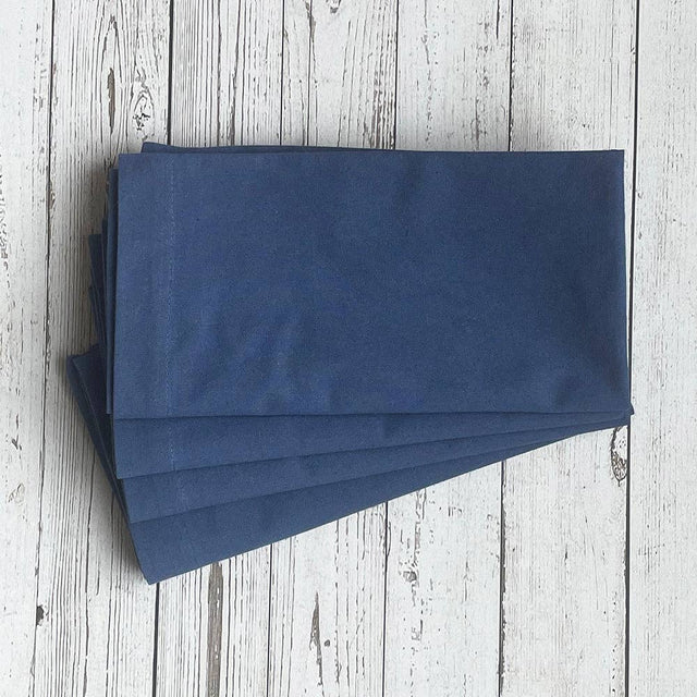 18" Blue Solid Napkin Set of 4