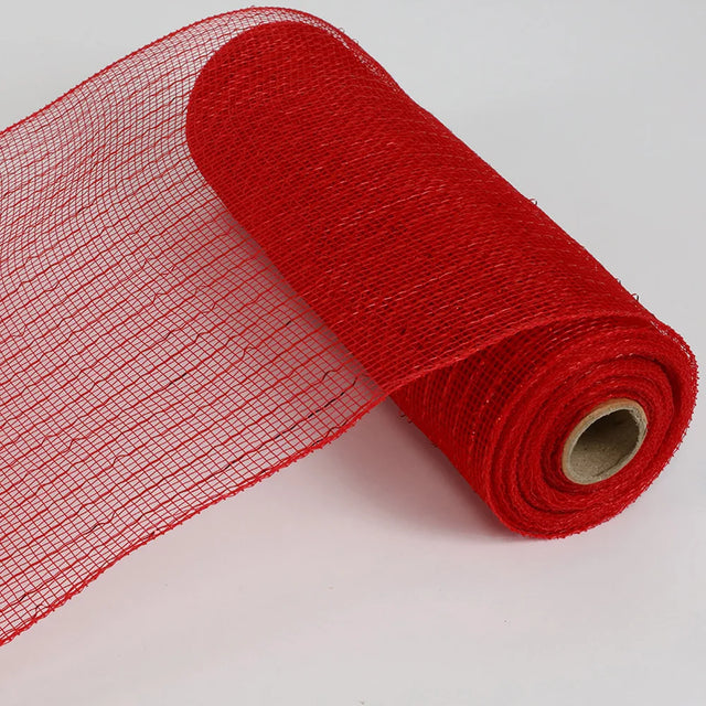 10" x 10YD Red Metallic Decorating Mesh