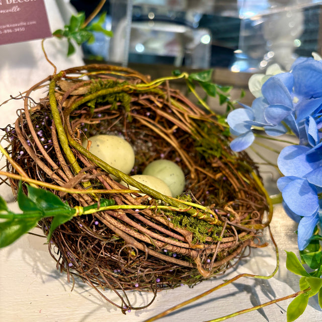 6.5" Bird Nest with Eggs