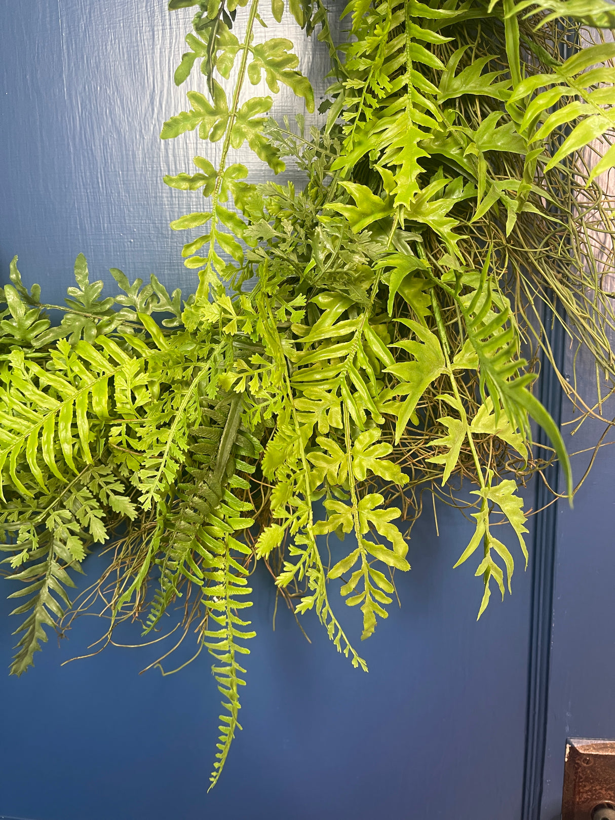 36" Natural Touch Fern Wreath | UV Treated