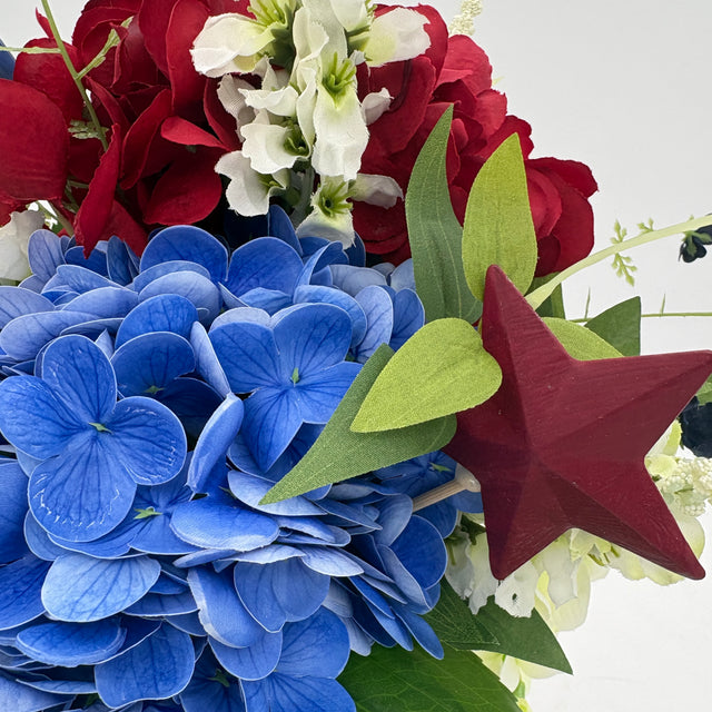 18" Boom Bloom Pow! Patriotic Designer Arrangement
