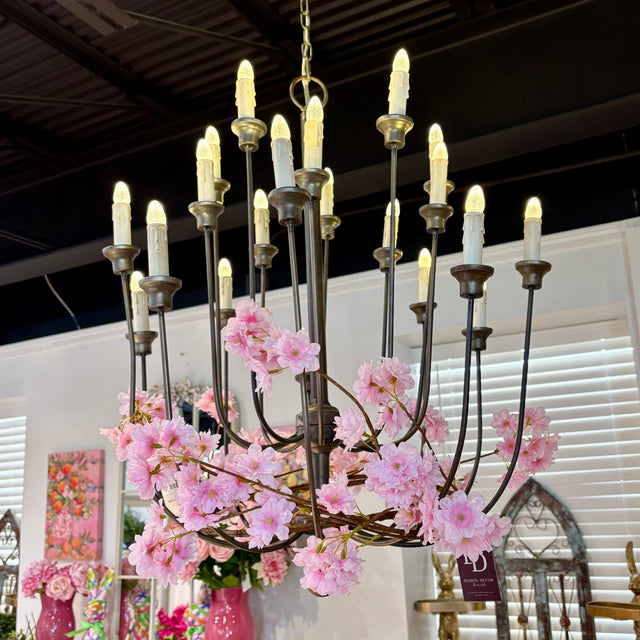 51" Late Season Cherry Blossom Stem | Pink