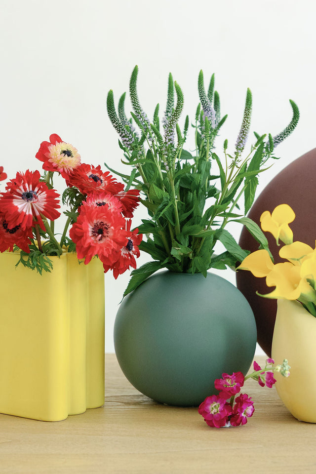 Butter Accordion Ceramic Vase