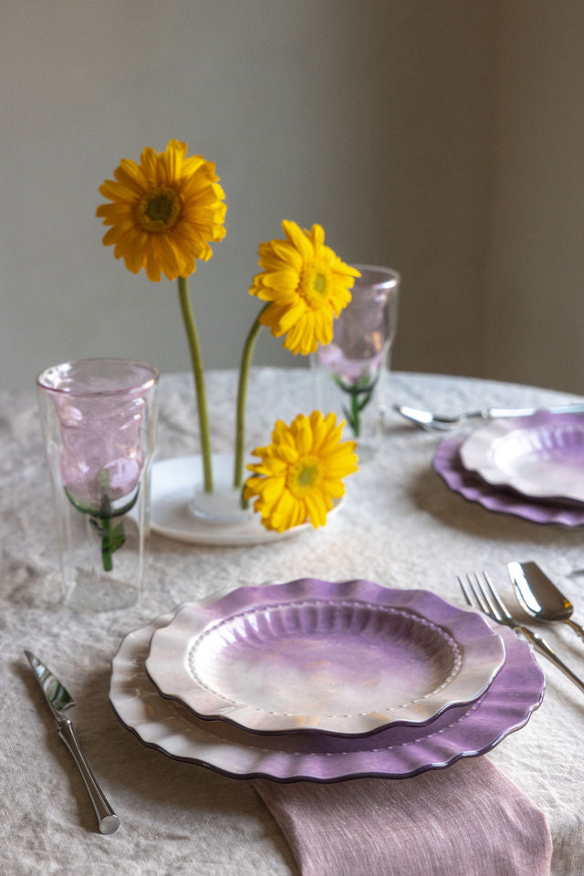 Winter Sunset Plates
