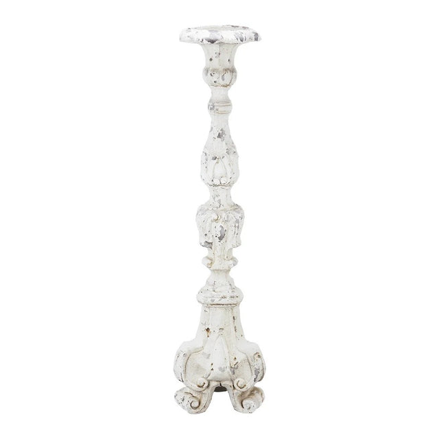 7"x 7"x 27.5" Magnesia Pillar Candle Holder