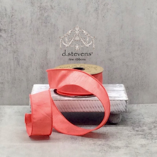 1.5" x 10yds Faux Dupioni Ribbon | Two Colors Available