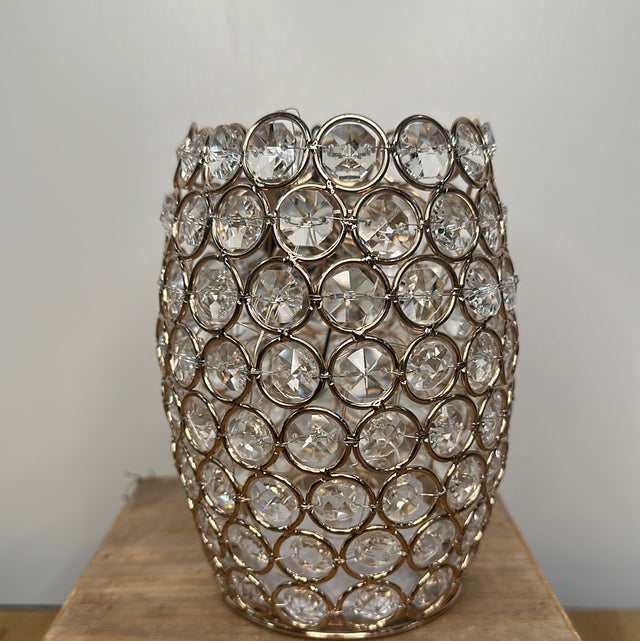 6" Opulent Jewel LED Oval Vase