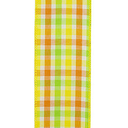 2.5"X50YDS Everyday Plaid Value Wired Edge Ribbon