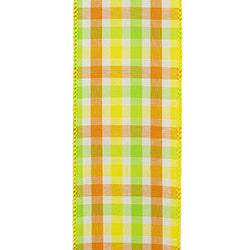 2.5"X50YDS Everyday Plaid Value Wired Edge Ribbon
