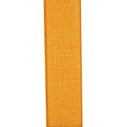 1.5"X50YDS Orange Everyday Linen Value Wired Edge Ribbon
